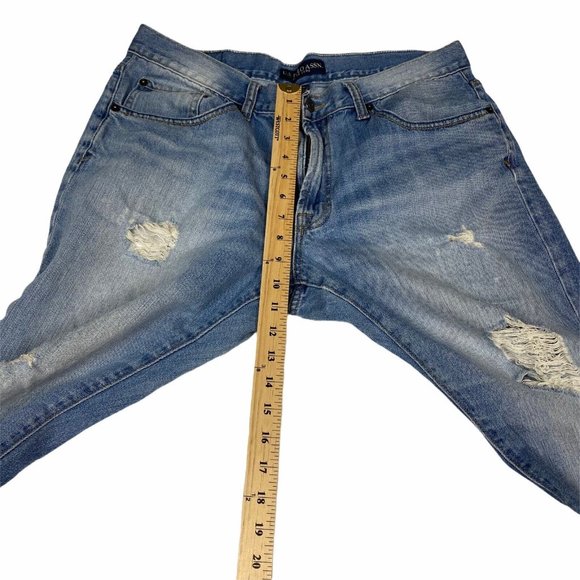 U.S. Polo‎ ASSN. USPA Jeans Men's 36x30 Distressed Light Wash Faded Logo Casual - Picture 7 of 8